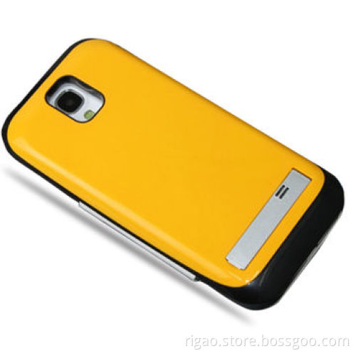 Square Hole Protective Battery Cases with Bracket, for Samsung Galaxy S4